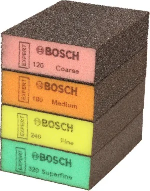 Bosch EXPERT S471 Standard brusni blok, 26×69×97 mm, 5 grubih, 5 srednjih, 5 finih, 5 superfinih, 20 delova 2608902490