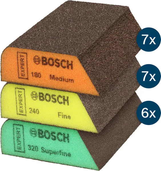 EXPERT S470 Combi blok, 69×97×26 mm, 7 srednjih, 7 finih, 6 superfinih, 20 delova 2608902491
