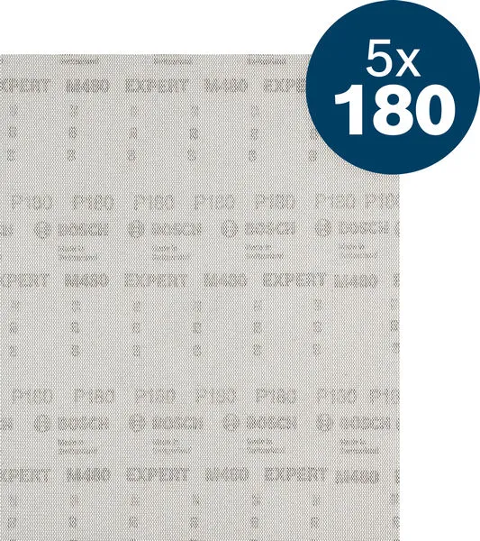 EXPERT M480 brusna mreža za vibracione brusilice, 230×280 mm, G180, 5 delova 2608902507