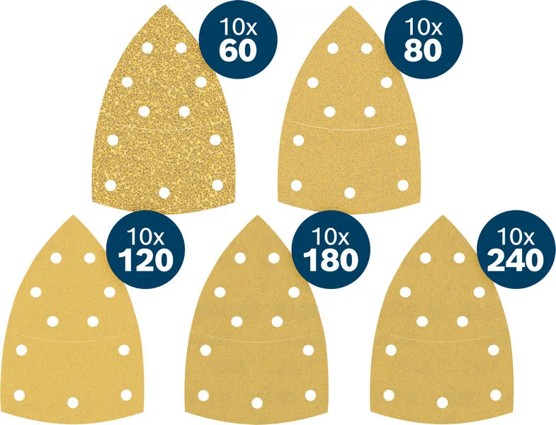 EXPERT C470 brusni papir, 102×62/93 mm, G10×60/10×80/10×120/10×180/10×240, 50 delova 2608902513