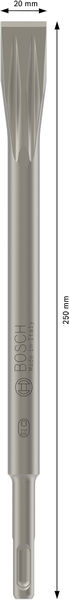 Bosch PRO SDS plus-5C pljosnato dleto, 20×250 mm 2609390394 - Slika 4