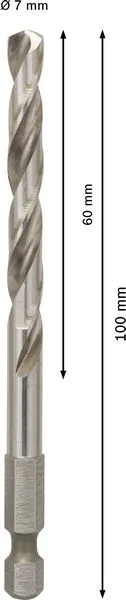 PRO Vodeća burgija za Quick Change sistem HSS-G 6,35×100 mm za testere za otvore 2609390592