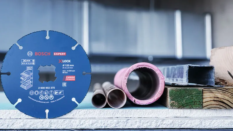EXPERT Multi Material Carbide rezna ploča, 125 x 22,23 mm, X-Lock, 10 kom. 2608902377