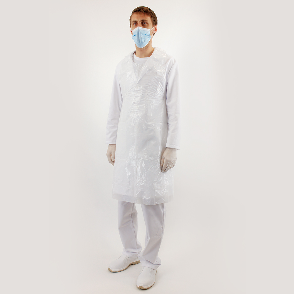 LACUNA Jednokratna kecelja ZOE bela (100/1) 2ZOEWH