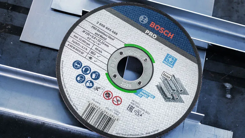 Bosch PRO Stainless Steel and Metal lepljena rezna ploča 125×0,8×22,23 mm, ravna 2608603488 - Slika 10