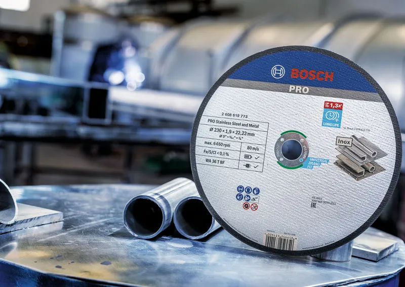 Bosch PRO Stainless Steel and Metal lepljena rezna ploča, 180×1,6×22,23 mm, ravna, oSa 2608603406 - Slika 15