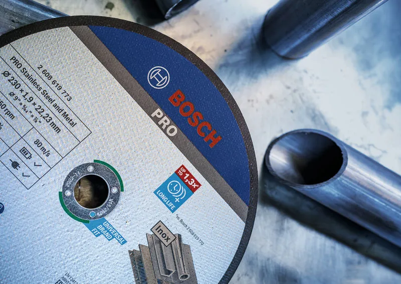 Bosch PRO Stainless Steel and Metal lepljena rezna ploča, 180×1,6×22,23 mm, ravna, oSa 2608603406 - Slika 16