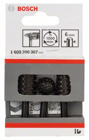 Bosch 3-delni kompleti nastavaka za ručna glodala, 16 mm 1609200307