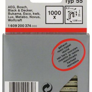 Bosch Spajalica sa uskim leđima tip 55 obložena smolom 1609200374