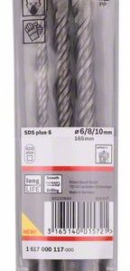 Bosch 3-delni komplet SDS plus-5 burgija za udarne bušilice, 6/8/10 mm 1617000117