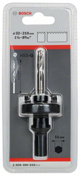 Bosch Šestostrani usadni adapter za testere za otvore od 32 do 210 mm 2609390034