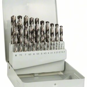 Bosch 25-delni komplet burgija za metal HSS-G, DIN 338, 135° u metalnoj kaseti, 1–13 mm 2607018727