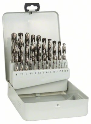 Bosch 25-delni komplet burgija za metal HSS-G, DIN 338, 135° u metalnoj kaseti, 1–13 mm 2607018727