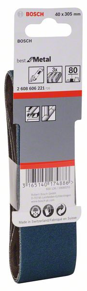 Bosch 3-delni set brusnih traka X450 2608606221