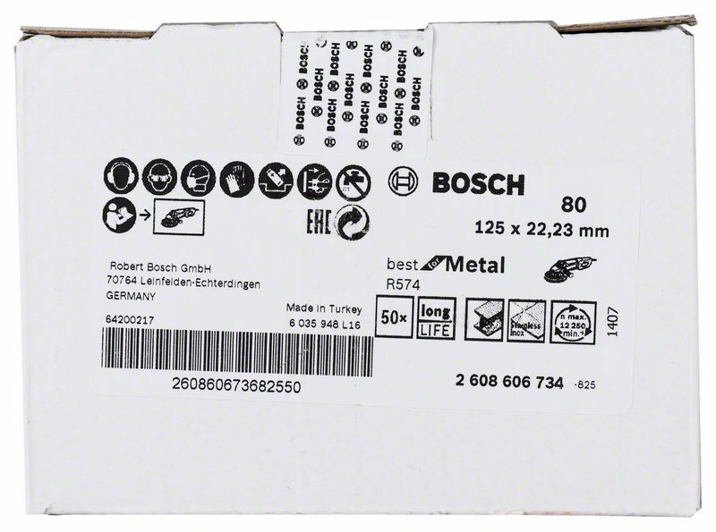 Bosch Brusni fiber disk R574, Best for Metal 2608606734
