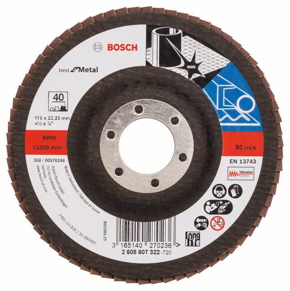 Bosch Lamelni brusni disk X571, Best for Metal 2608607322