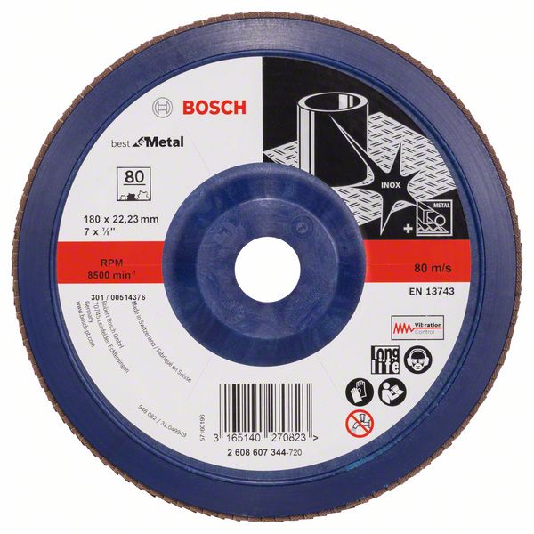 Bosch Lamelni brusni disk X571, Best for Metal 2608607344