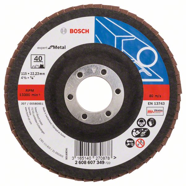 Bosch Lamelni brusni disk X551, Expert for Metal 2608607349