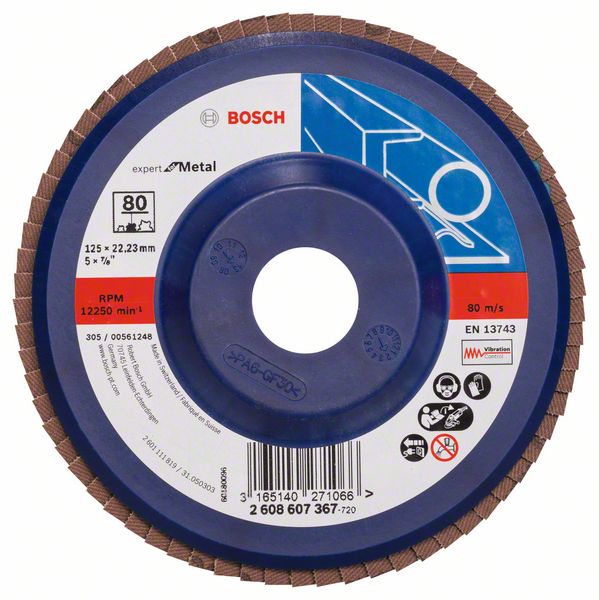 Bosch Lamelni brusni disk X551, Expert for Metal 2608607367
