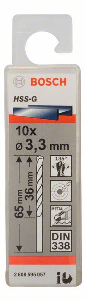 Bosch Burgija za metal HSS-G, DIN 338 2608595057