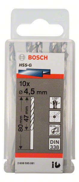 Bosch Burgija za metal HSS-G, DIN 338 2608595061