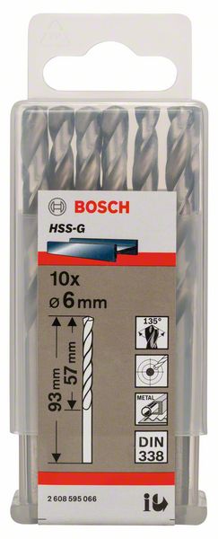 Bosch Burgija za metal HSS-G, DIN 338 2608595066