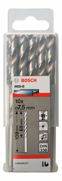 Bosch Burgija za metal HSS-G, DIN 338 2608595071