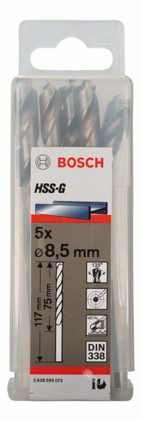 Bosch Burgija za metal HSS-G, DIN 338 2608595073