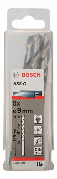 Bosch Burgija za metal HSS-G, DIN 338 2608595075