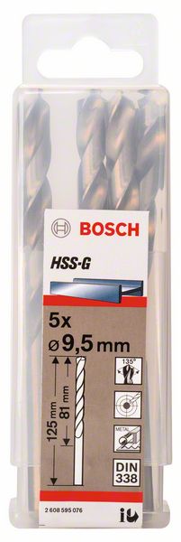 Bosch Burgija za metal HSS-G, DIN 338 2608595076