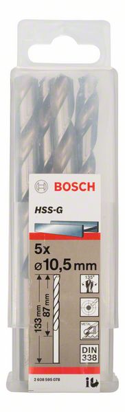 Bosch Burgija za metal HSS-G, DIN 338 2608595078