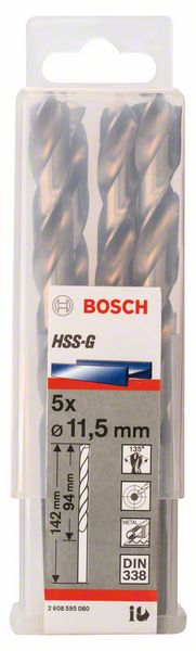 Bosch Burgija za metal HSS-G, DIN 338 2608595080