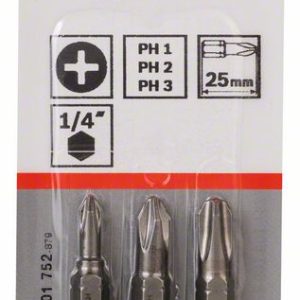 Bosch Komplet Extra Hard nastavaka za odvrtače, 3 dela 2607001752