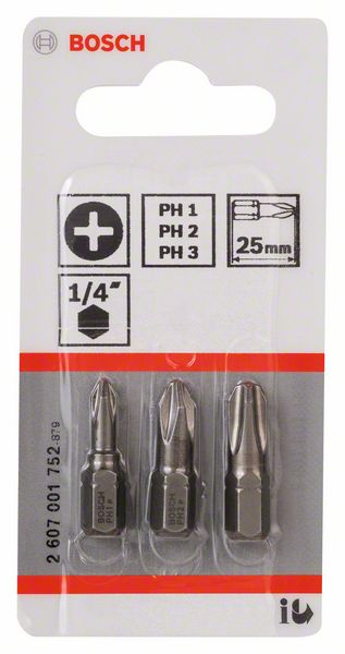 Bosch Komplet Extra Hard nastavaka za odvrtače, 3 dela 2607001752