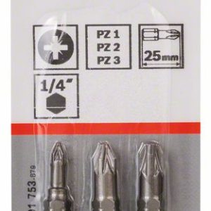 Bosch Komplet Extra Hard nastavaka za odvrtače, 3 dela 2607001753