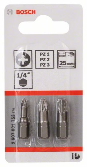 Bosch Komplet Extra Hard nastavaka za odvrtače, 3 dela 2607001753