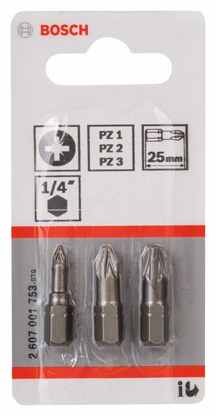 Bosch Komplet Extra Hard nastavaka za odvrtače, 3 dela 2607001753