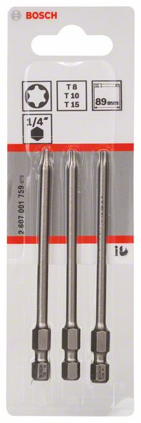 Bosch 3-delni set bitova odvrtača ekstra-tvrdi 2607001759