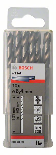 Bosch Burgija za metal HSS-G, DIN 338 2608595335