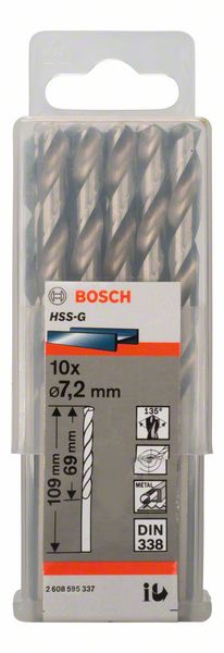 Bosch Burgija za metal HSS-G, DIN 338 2608595337