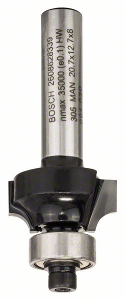 Bosch Glodalo za zaobljavanje, 8 mm, R1 4 mm, L 10,5 mm, G 53 mm 2608628339