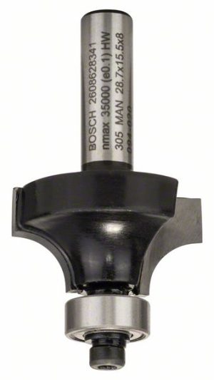 Bosch Glodalo za zaobljavanje, 8 mm, R1 8 mm, L 15,2 mm, G 53 mm 2608628341