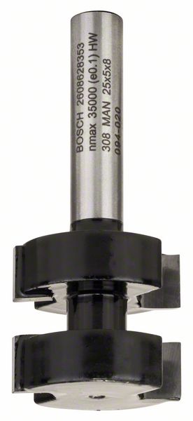 Bosch Glodalo za pera, 8 mm, D1 25 mm, L 5 mm, G 58 mm 2608628353