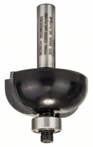 Bosch Glodalo za poluokrugle kanale, 8 mm, R1 12 mm, D 36,7 mm, L 16 mm, G 58 mm 2608628365