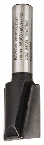 Bosch Ravno glodalo, 8 mm, D1 15 mm, L 19,6 mm, G 51 mm 2608628387
