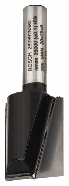 Bosch Ravno glodalo, 8 mm, D1 20 mm, L 24,6 mm, G 56 mm 2608628390