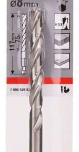 Bosch Spiralna burgija za drvo, 1/4" šestostrana drška 2608595523