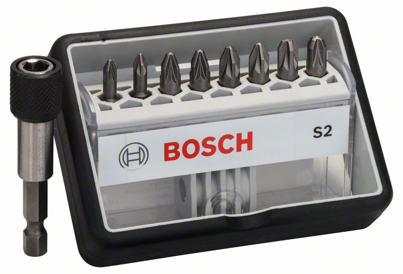 Bosch Komplet Robust Line nastavaka za odvrtače S PZ, verzija Extra Hard, broj delova: 8+1 2607002561