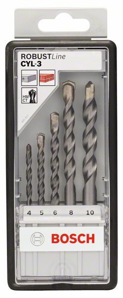 Bosch 5-delni Robust Line komplet CYL-3 burgija za beton, 4–10 mm 2607010524