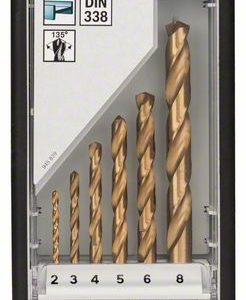 Bosch 6-delni Robust Line komplet burgija za metal HSS-TiN, 135°, 2–8 mm 2607010530